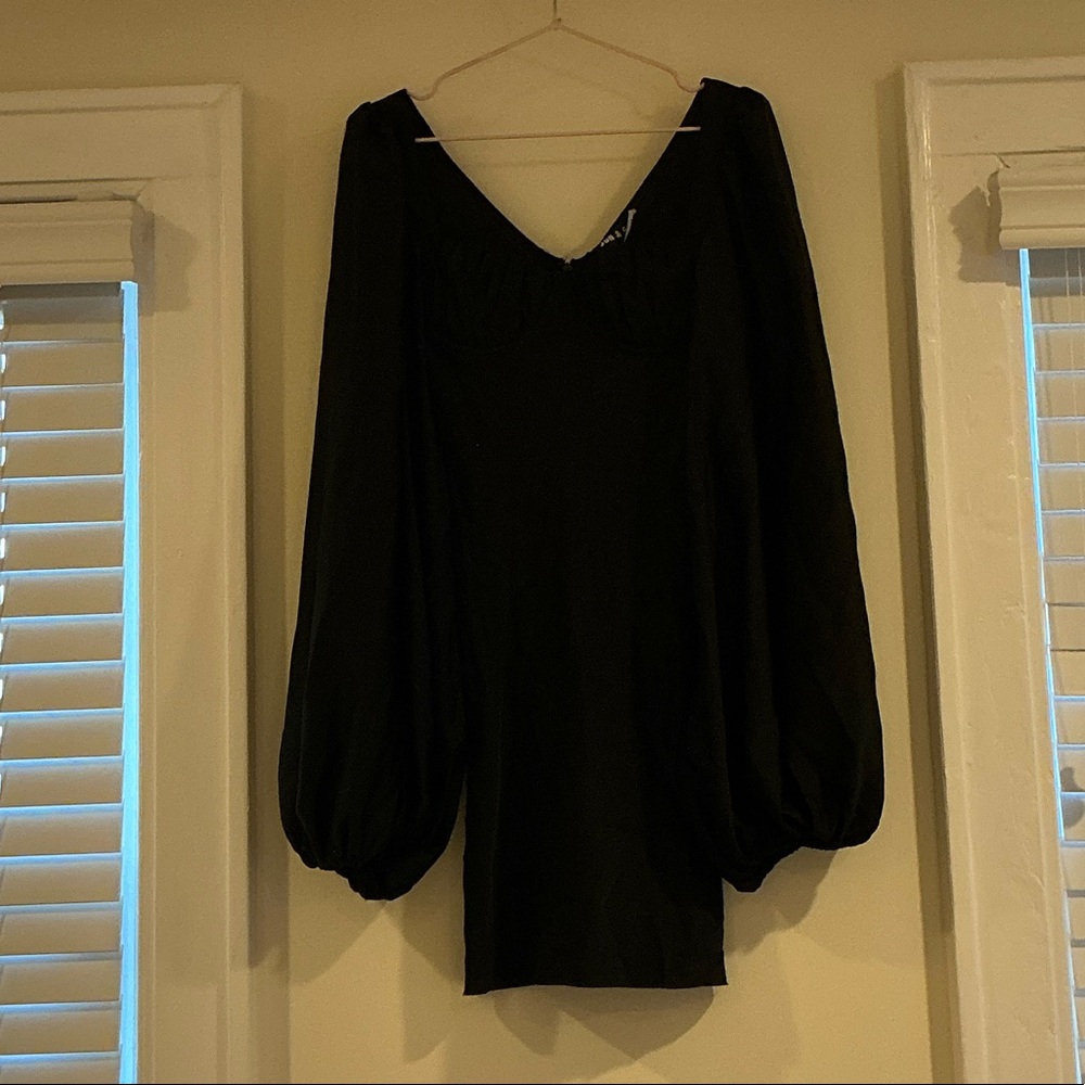 Chic Black Long Sleeve Dress jagger and stone